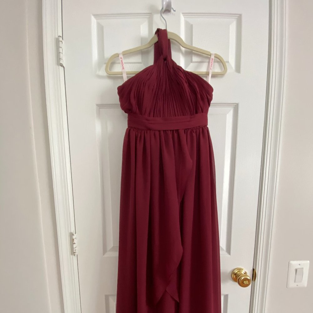 JJ's House A-Line V-neck Floor-Length Chiffon Dress